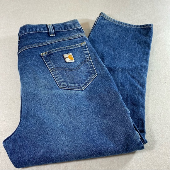 Carhartt Jeans Men 40-28 FR Denim Jeans Straight Leg Fire Retardant Work Jeans - Picture 12 of 12
